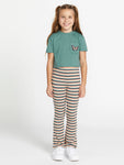 Volcom Girls Pocket Dial Tee- Deep Sea