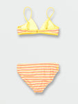 Volcom Girls Stripe or Wrong Bikini Set