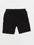 Volcom Little Boys Iconic Stone Fleece Shorts - Black