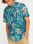 Volcom Marble Floral Mens S/S Button Up Shirt