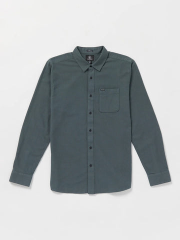 Volcom Mens Caden Solid L/S Button Up Shirt
