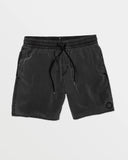 Volcom Mens Center Print Trunks 17" - Black