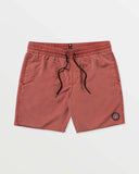 Volcom Mens Center Trunks- Mahogany