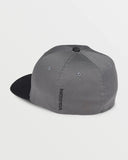 Volcom Mens Full Stone Flexfit Hat - Asphalt Black