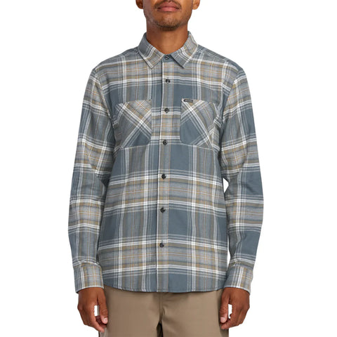 Volcom Mens Netastone Flannel  - Dark Slate