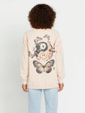 Volcom Stone Magic BF Crewneck Sweatshirt- Dusty Rose