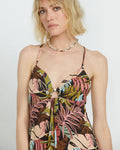 Volcom Womens Jungle Luv Flowy Maxi Dress