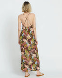 Volcom Womens Jungle Luv Flowy Maxi Dress