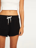 Volcom Womens Lil Fleece Shorts- Black