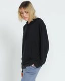 Volcom Womens Lil Frenchie Pullover Hoodie- BLK