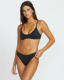 Volcom Womens Simply Seamless Crop Bikini Top