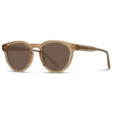 Brown sunglasses with a clear background