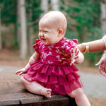 Coco Moon ʻŌhiʻa Lehua Flutter Sleeve Tutu Onesie