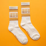 Sunshine Studios California Striped Crew Socks