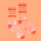 Sunshine Studios Dog Mom Striped Crew Socks