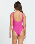 Billabong Womens Summer High Square Neck One-Piece Swimsuit - FTP