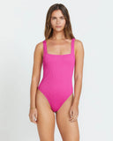 Billabong Womens Summer High Square Neck One-Piece Swimsuit - FTP