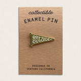 Go Outside Banner - Gold Enamel Pin