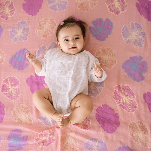 Coco Moon Seaflower Baby Quilt