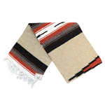West Path Autumn Earth Baja Diamond Beige Mexican Blanket