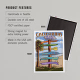 Lantern Press Magnets - Newport Beach & Balboa Island