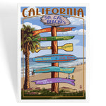 Lantern Press Magnets - Newport Beach & Balboa Island