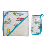 Coco Moon Hooded Towel Wash Cloth Sets