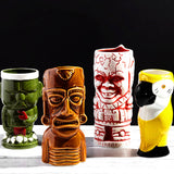 Ceramic Hawaiian Luau Tiki Mugs (1pc)