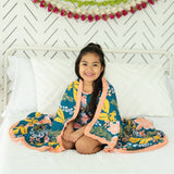 Coco Moon Lā Lei Throw Blanket