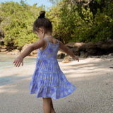 Coco Moon Bamboo Ruffle Tier Dress - Shell Pop