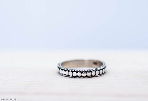 Betty Belts Bali Dots Stacking Rings