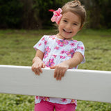 Coco Moon Short Sleeve Top and Short Set - Hibiscus Kiss