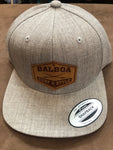 BSS Leather Logo Flatbill Snapback Hats