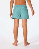 Rip Curl Little Boys Offset Volley Trunks - Blue Lagoon