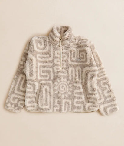 Rip Curl Big Girls Sunset Luau Polar Fleece Jacket