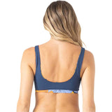 ROXY Womens Surf Sport Bralette Reversible Bikini Top