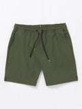 Volcom Mens Hoxstop Elastic Waist Shorts - Squadron Green