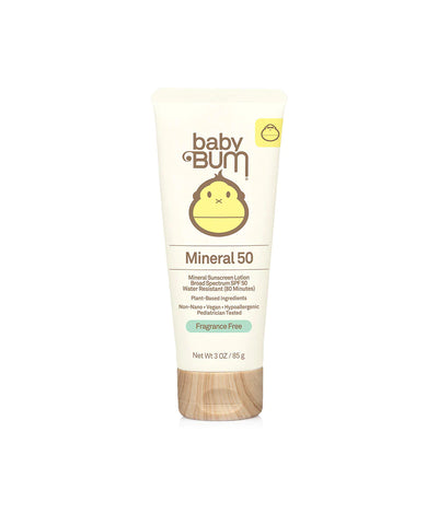 Sun Bum Baby Bum SPF 50 Mineral Sunscreen Lotion Fragrance Free