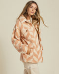 Billabong Womens Fairbanks Fleece Sweatshirt/Teddy Bear Jacket