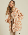 Billabong Womens Fairbanks Fleece Sweatshirt/Teddy Bear Jacket