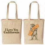 SF California Bear Hug Canvas Tote Bag