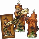 California Bear Hug Christmas Ornament