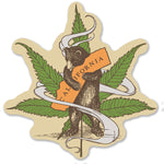 Cannabis CA Bear Hug Vinyl Sticker