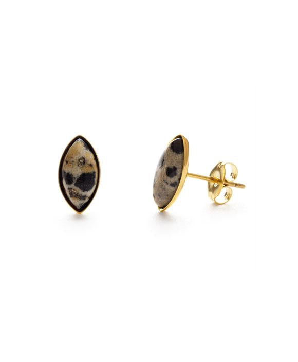 Aliquippa Semi Precious Stone Round Ball Stud Earrings – ANN VOYAGE