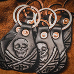 Haggard Pirate Oversized Skull Keychain