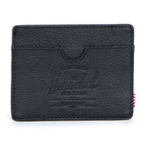 Herschel Charlie+ Leather Wallets- Pebble Black
