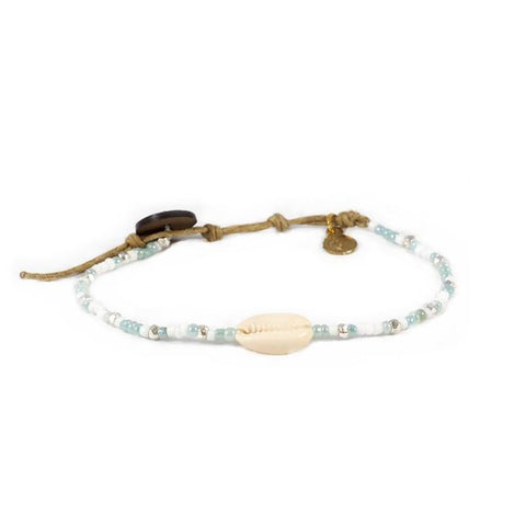 Lotus & Luna Bead & Shell Bracelets
