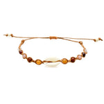 Lotus and Luna Beaded Shell of The Earth Bracelets