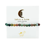 Lotus & Luna 6 mm Healing Bracelet Crystals Stones