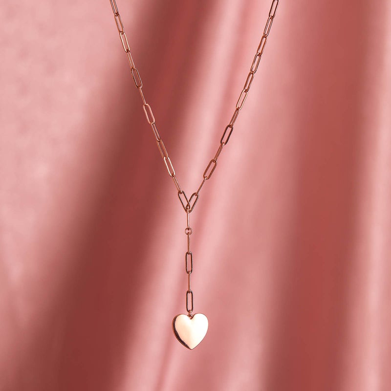 Pura Vida Stone Heart Locket - Rose Gold